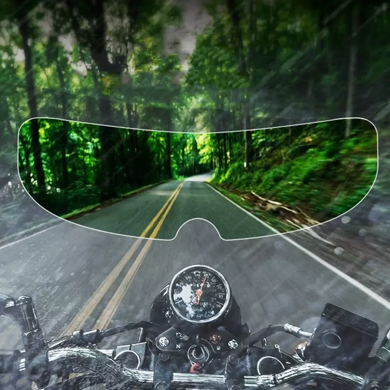 Casco da Moto trasparente antiappannamento pellicola antipioggia lente per casco durevole Nano rivestimento adesivo Moto sicurezza guida accessori per casco