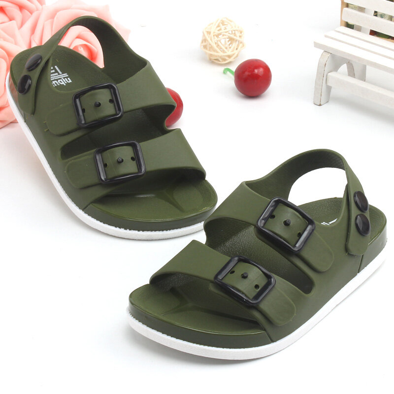 Boys Sandals Summer Children Sandals Kids Beach Shoes Fashion Baby Boys Slippers Flat  Non-slip Home Casual Shoes Outdoor