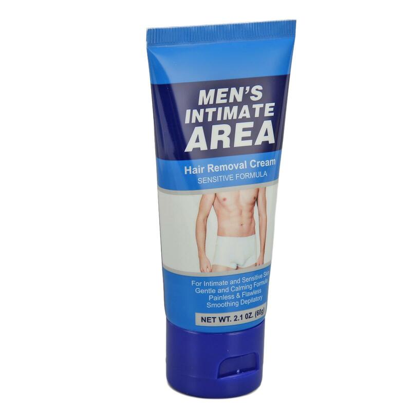 Мягкий мужской интимный крем для удаления волос для всех типов кожи