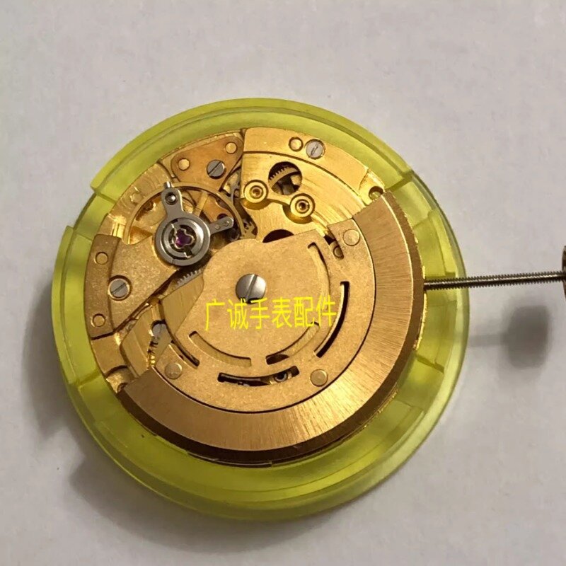 Accesorios de reloj automático dorado, nuevo movimiento de China 2813, 8205, 8200, calendario Doble