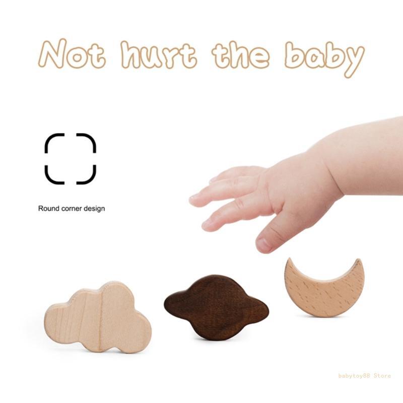 Y4UD juguete madera bloque apilable juguete educativo para niños niñas regalos para bebé