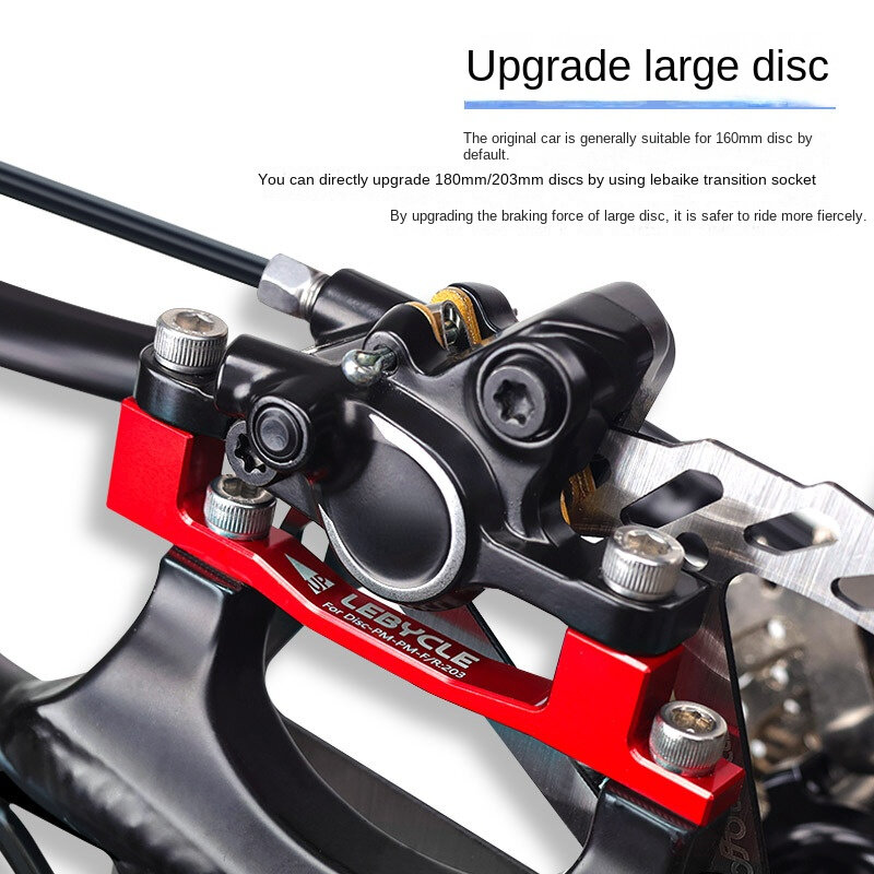 Adaptador de freio a disco para bicicleta, 160mm, Post Fork Mount, 180mm, 203 mm Rotor, MTB, Estrada, Peças de bicicleta de montanha