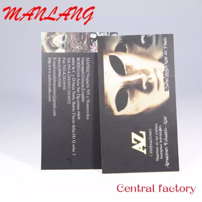Custom high quality custom fashion design printing offset printing silk screen printing gold foil spot UV business card greetin
