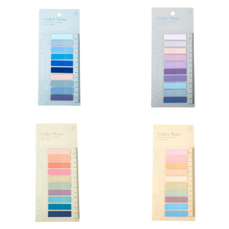 300 fogli Rainbow Color Index Memo Pad Posted It Sticky Notes Paper Sticker Notepad segnalibro materiale scolastico cancelleria Kawaii