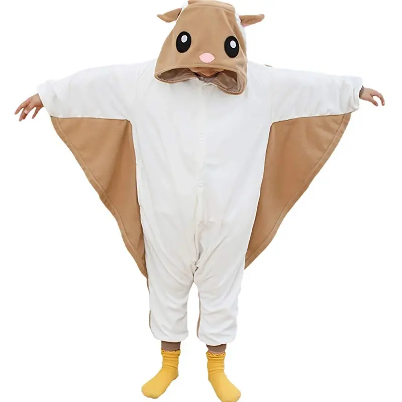 Kinder fliegen Eichhörnchen Stram pler erwachsene Frauen Männer Kigurumis Pyjamas Tier Cartoon Pyjama Homewear Halloween Cosplay Party Kostüm xxl
