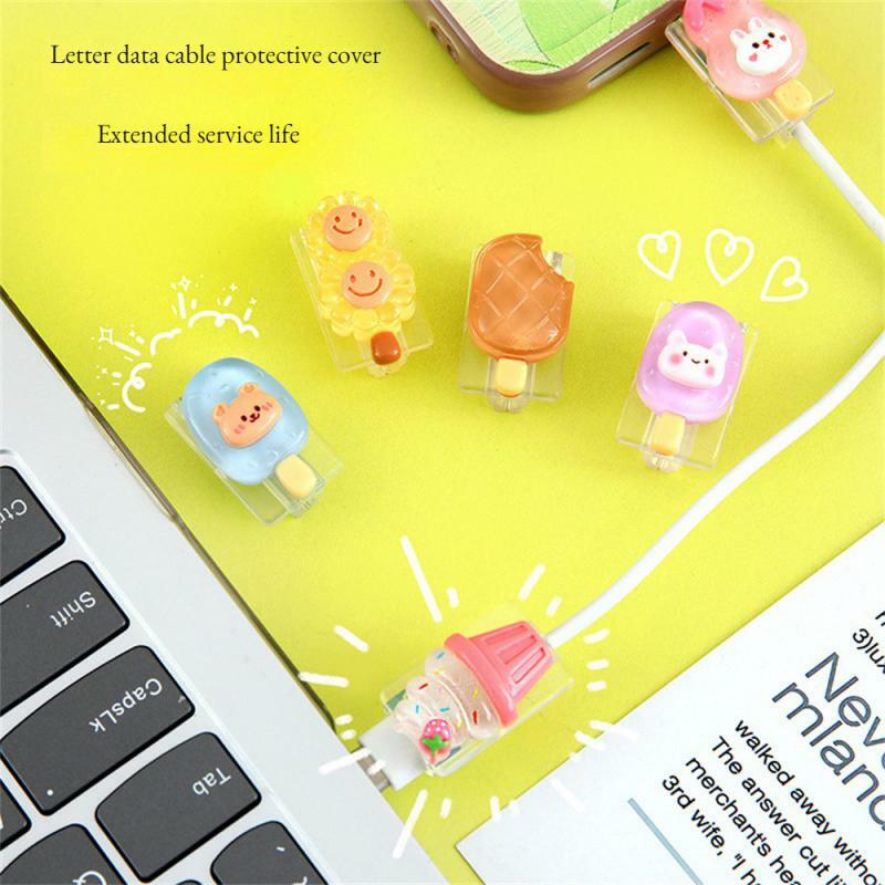 RYRA Cable Protector Cover Cute Data Line Protective Sleeve For Mobile Cell Phone USB Charger Cord Winder Protection Accessories
