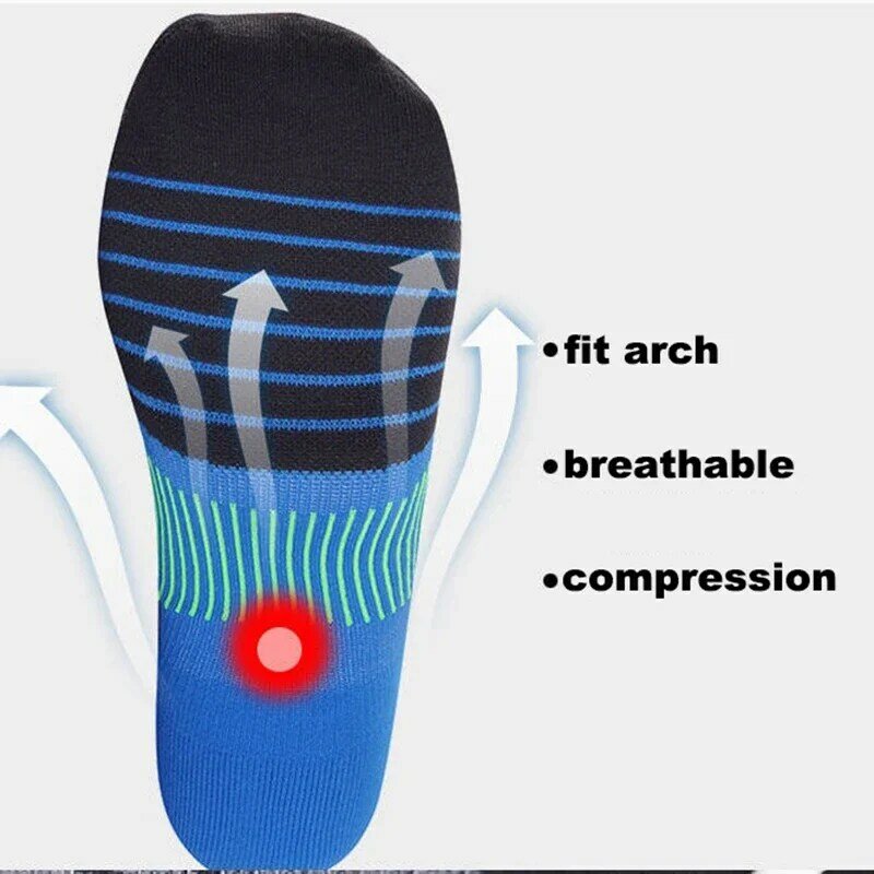 1/3/5 paia uomo donna calzini sport compressione Running Protector protezione alla caviglia alta pressione elastica calzini alla caviglia da barca corti