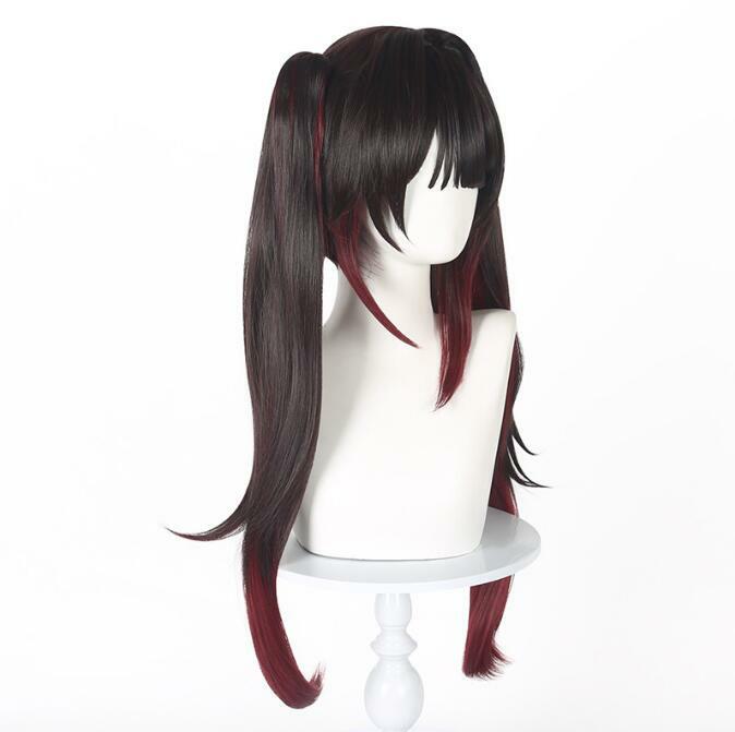 Sparkle Cosplay Wig Fiber Synthetic Wig Game Honkai Star Rail Cosplay Brown-black Mixed Brown-red Long Wig