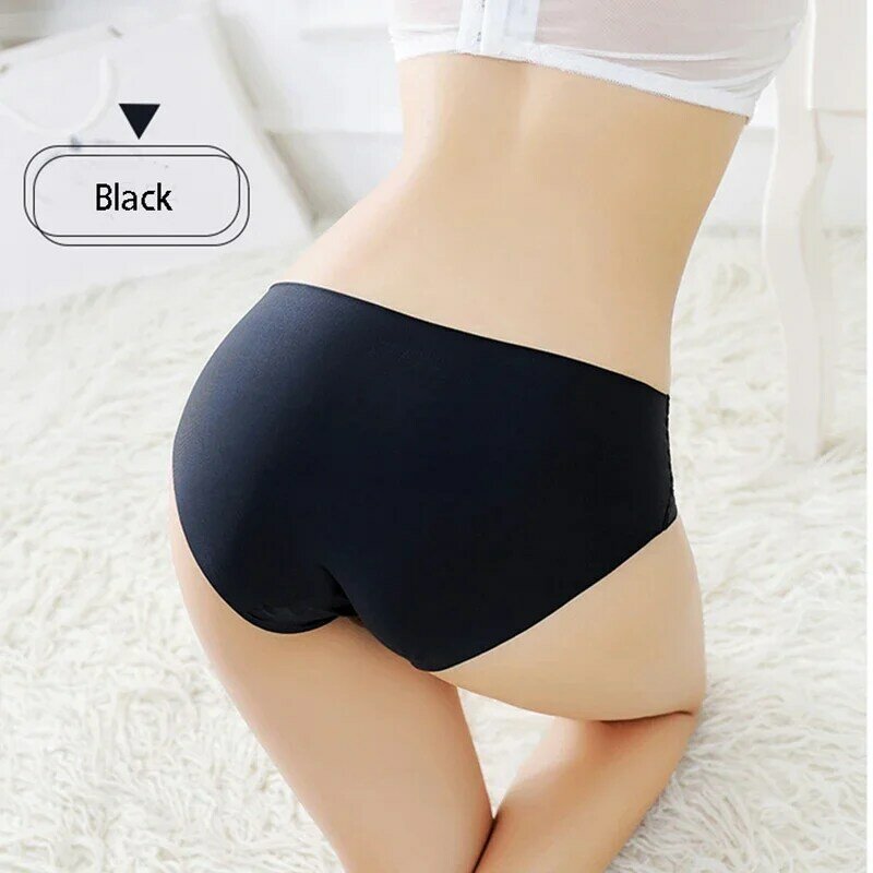 Seamless Ice Silk Pregnant Panties For Women Intimate Comfort Briefs Large Size Low-waist M-XXXL Multiple Color Options Lingerie