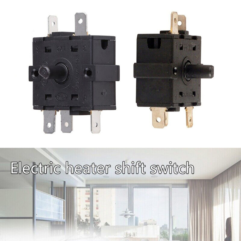 3 Pin 5Pin Selector 250V 16A Electric Heater Heater Parts Heater Switches Electric Heating Gear Switch Electrical Equipment