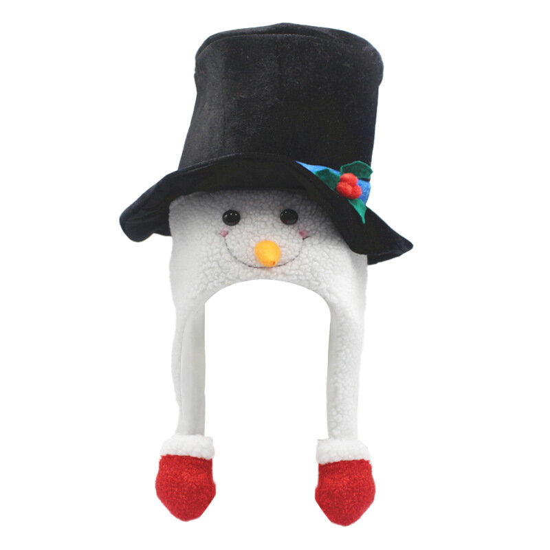 Unisex Adult Striped Elf Pants Women Cap Christmas Pudding Hat Costume Men Christmas Pudding Hat