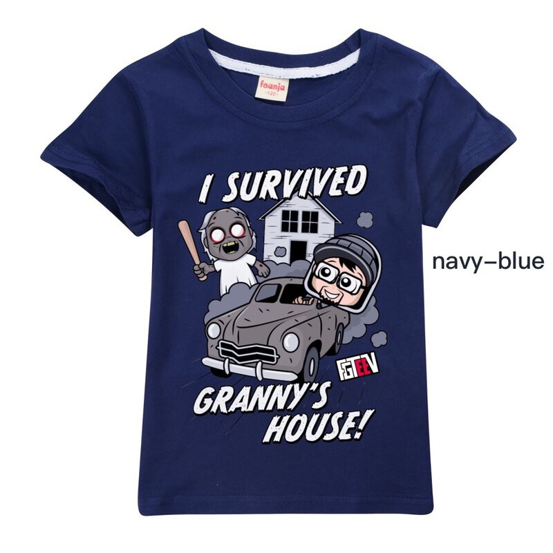 Детская футболка FGTEEV, рубашка для маленьких девочек, новинка 2024, детские летние топы, Повседневная футболка в стиле хип-хоп для подростков с коротким рукавом