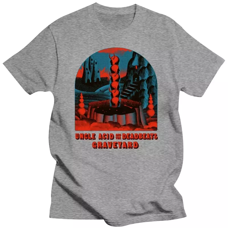 Oom Aciidd & The Deadbeats Rockband Muziektour Logo Zwart Unisex T-Shirt S-5XL