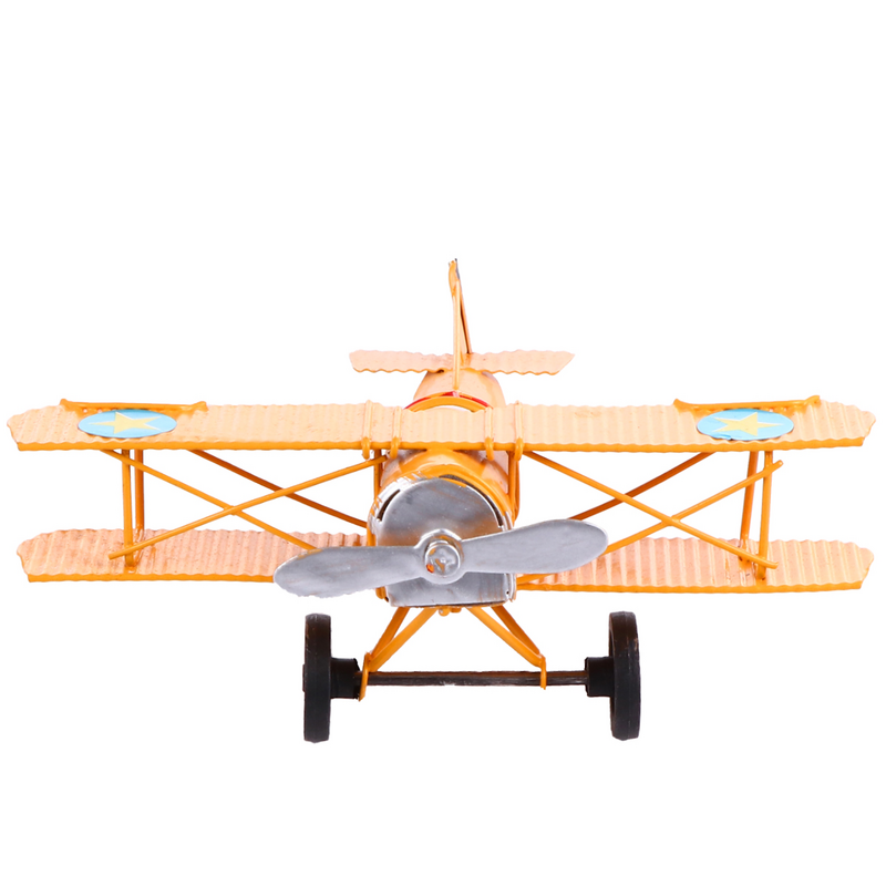 Ferro miniatura avião decoração, modelo retro, requintado, 1pc