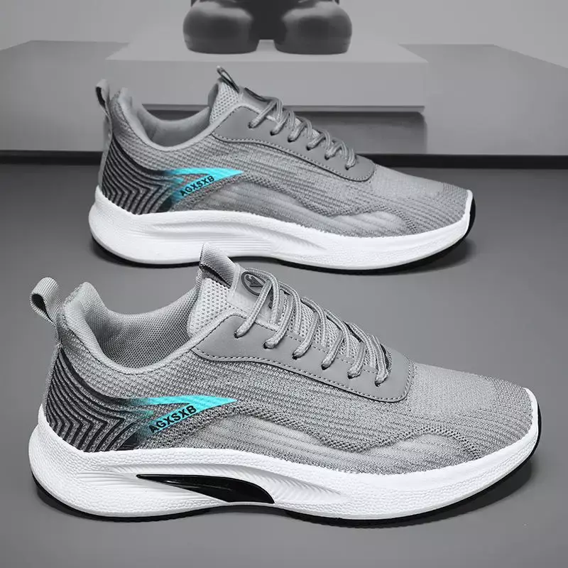 Мужская обувь, кроссовки, мужская летняя новая обувь для бега, теннисные дышащие черные кроссовки для мужчин