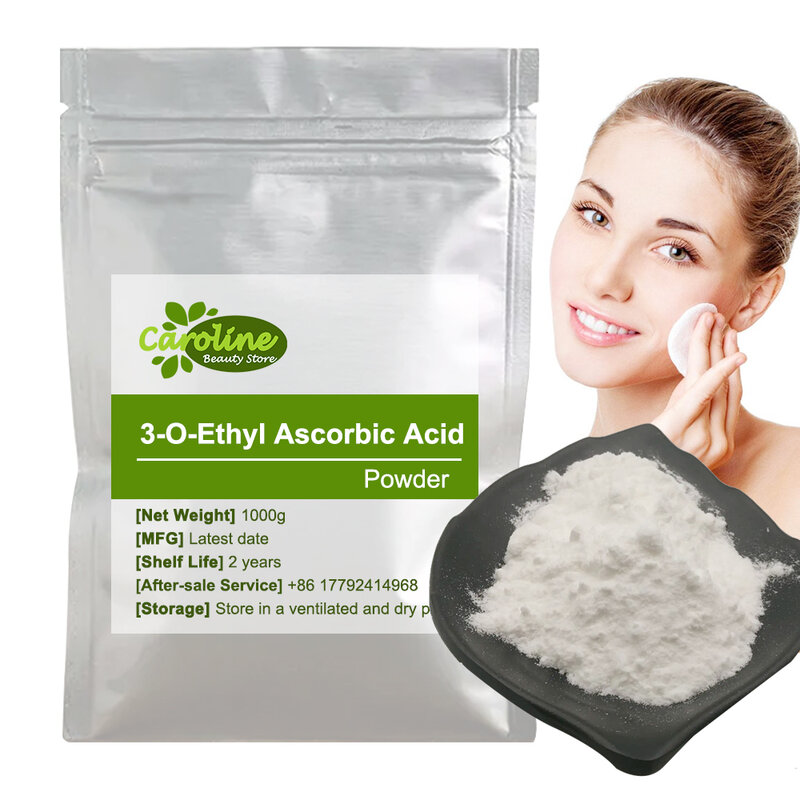 Best Price PURE 99% 3-O-Ethyl Ascorbic Acid Powder For Skin Whitening Cosmetics Raw Material Brightening Skin