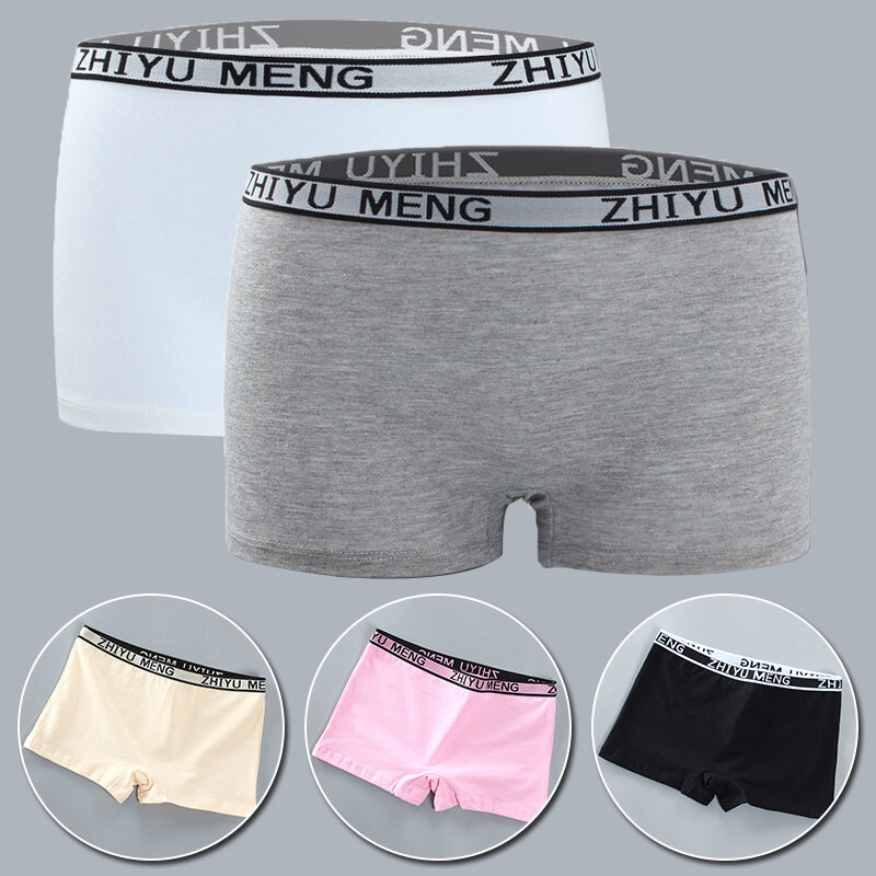 8 To16 Years Old Girls' Pure Cotton Boxer Underwear Is Comfortable And Breathable