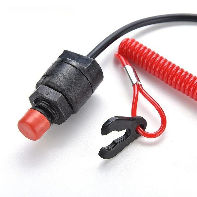 Boat Outboard Engine Motor Kill Stop Switch Safety Tether Lanyard Motorcycle Accessories Motorcycle Switches