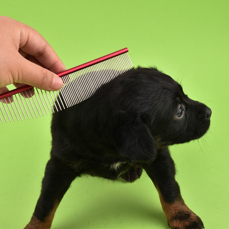 Sisir rambut hewan peliharaan kualitas tinggi sisir perawatan baja tahan karat anjing kucing sikat pembersih aksesori hewan peliharaan Dropshipping