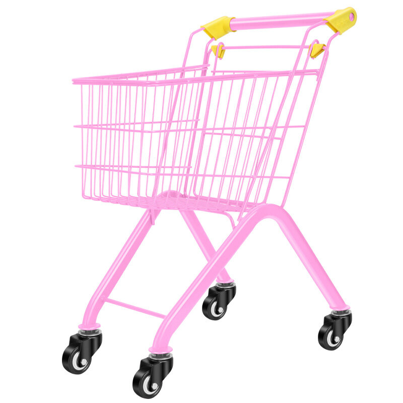 Carrito de compras para bebés, carrito de supermercado para niños, carrito de casa de juegos, carrito multicolor, juguete de supermercado