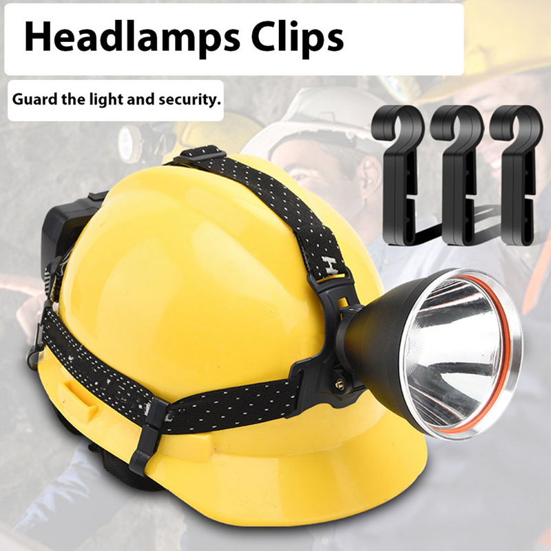 Clip per fari clip per luce per elmetto clip per luce per casco ganci per Hardhat per elmetto