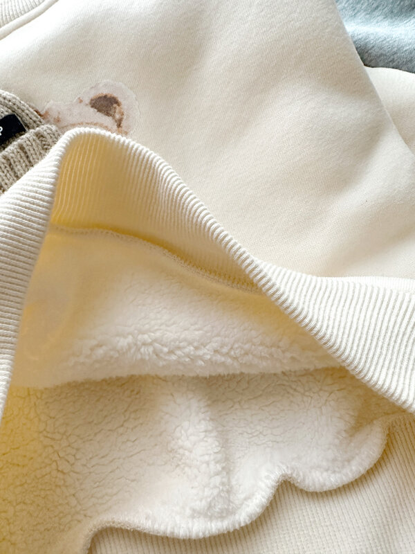 Zimowe niemowlęta i dziewczynki chłopcy 3D zwierzęta ciepła podszyty polarem bluza dziecięcy sweter sweter dziecięcy płaszcze robocze 1-10 lat