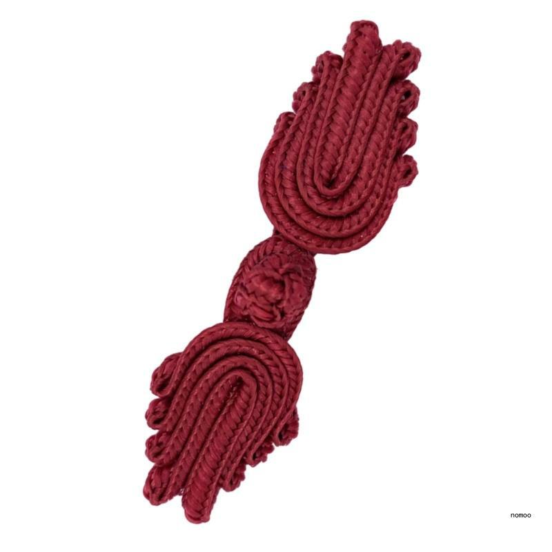 Ręcznie robiony chiński węzeł guzikami, warstwową wstążką zapięcie kostium DIY Craft