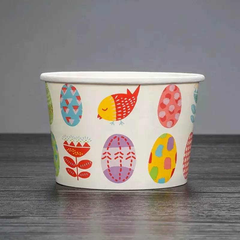 Customized productLOKYO high quality disposable icecream paper cup tub beverage dessert shop ice paper bowl