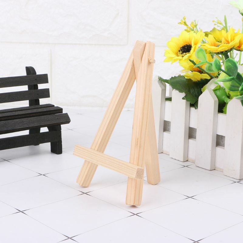 Mini Wooden Easel Meeting Wedding Table Number Name Card Stand for Home Bedroom Living Room Decoration Multifunction X6HB