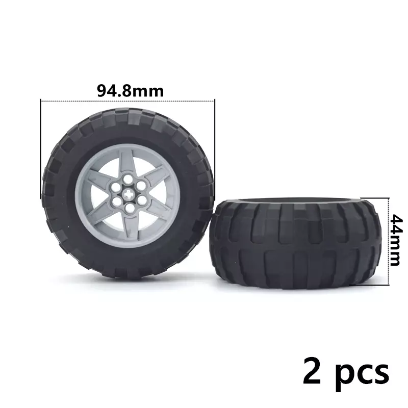 MOC moyeu de roue de pneu technique bricolage briques voiture camion 44309 92402 32019 + 86652 blocs de Construction pièces techniques compatibles