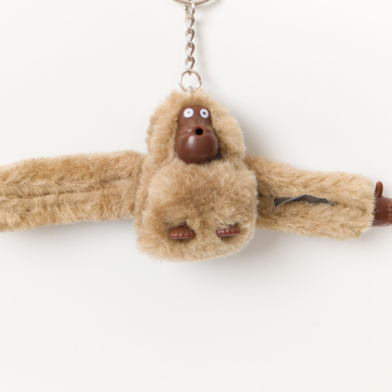 Porte-clés singe orang-outan en peluche mignon pour femme, sac messager, accessoires de voiture, jouet féminin, pantalon beurre