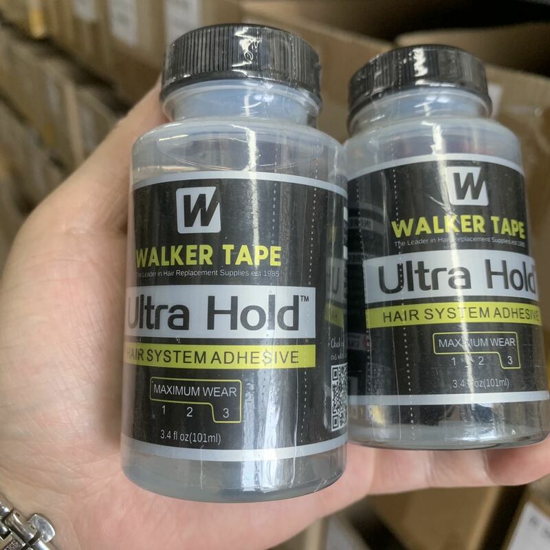 Walker Tape Ultra Hold Hair System, adhesivo, máximo desgaste, 3, 3,4 floz, 101 ml, pelucas y peluquín de encaje