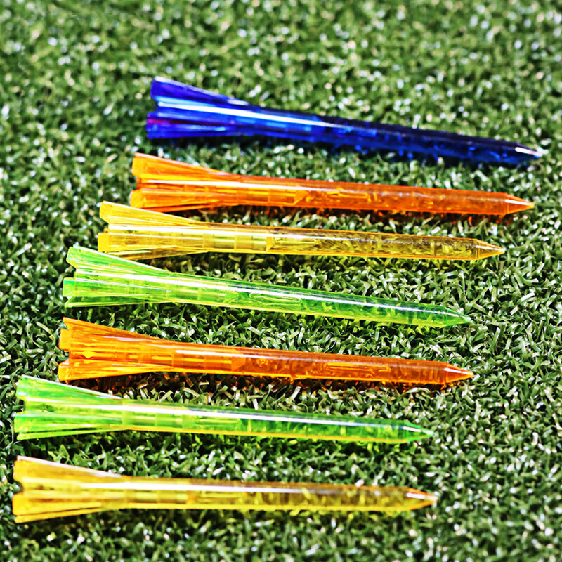 30 pces plástico luvas de golfe 83mm cinco garra super resistente pro golfe t acessórios do campo de golfe 4 tipos de cores da equipe colormulti