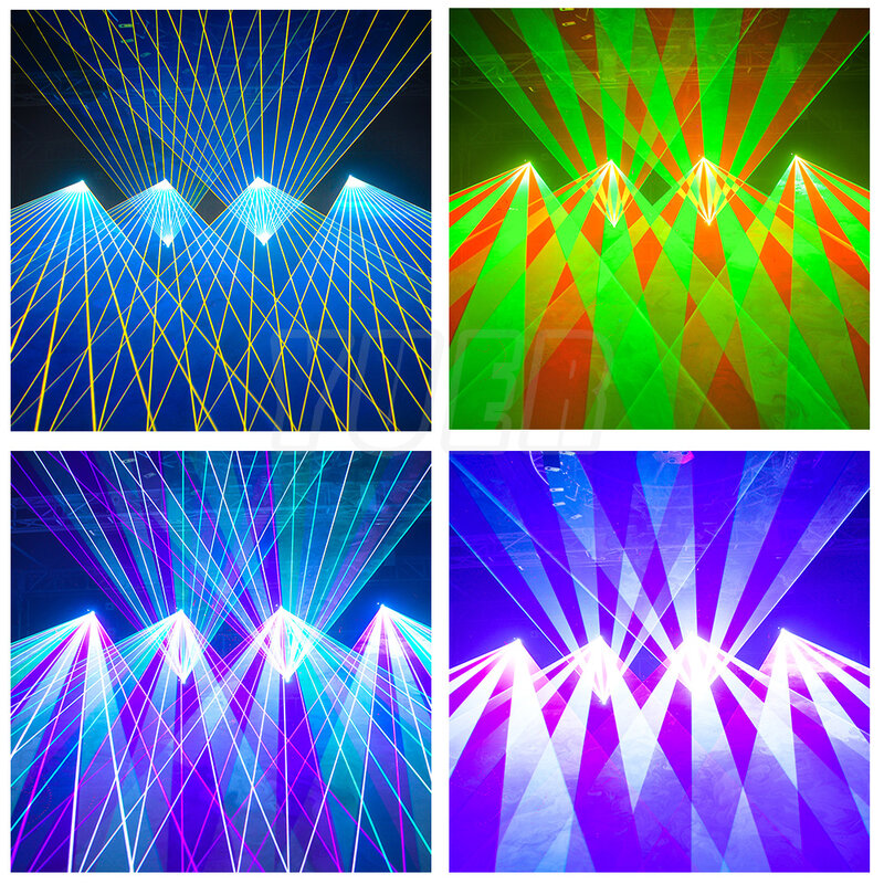 Nieuwe 30W Full Color Animantion Beam 40Kpps Scanner Dj Laser Disco Podiumverlichting Bruiloft Verjaardagsfeest Professionele Projector
