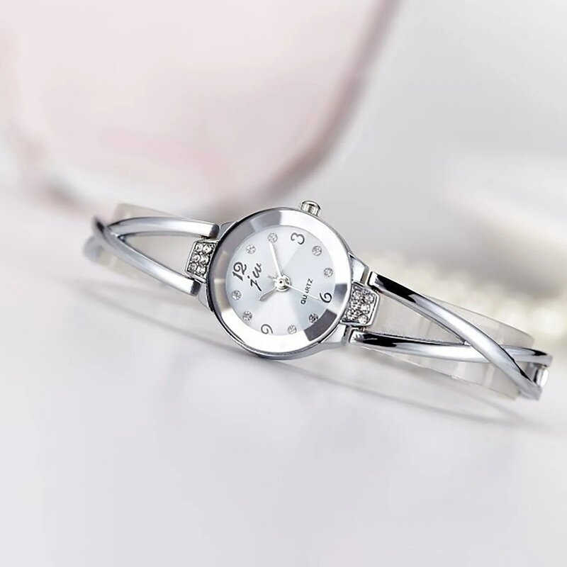 Mulheres elegantes pulseira de quartzo relógios de pulso, senhoras relógios luxo, nova moda, 2023