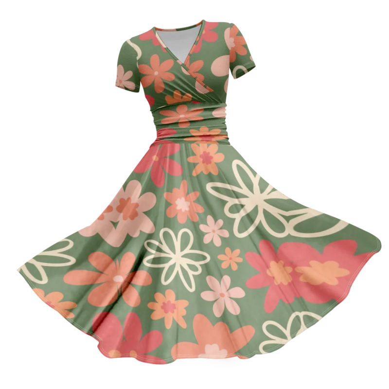 Gaun Musim Panas 2024 gaun Maxi bunga gaun wanita pesta mewah seksi bergaya pantai gaun malam jubah elegan gaun perempuan lucu