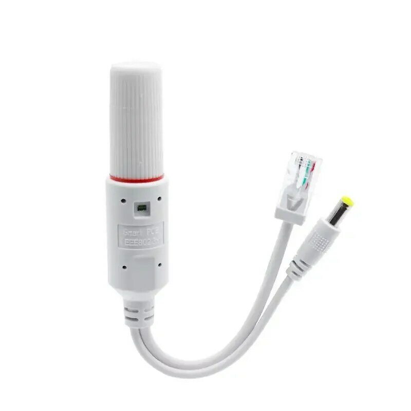 48V untuk 12V POE Spliter tahan air dengan Video dan modul catu kabel adaptor daya injektor untuk kamera IP Extender