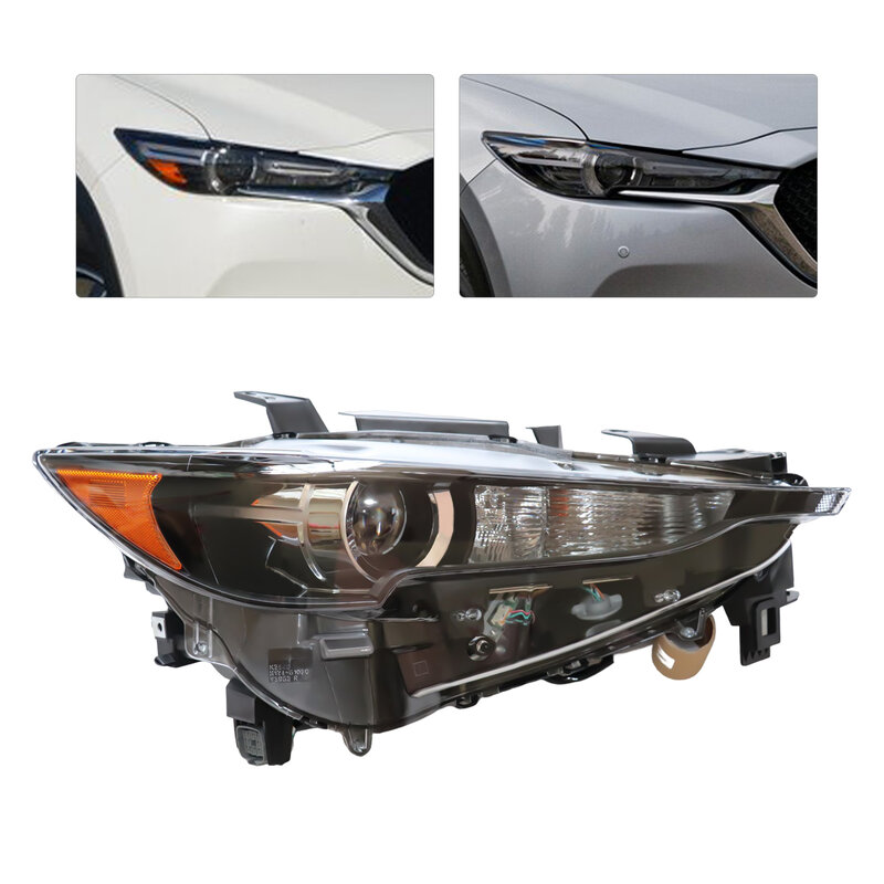 Halogen Headlight Assembly Left Driver&Right Passenger Side For 2017-2021 Mazda CX-5