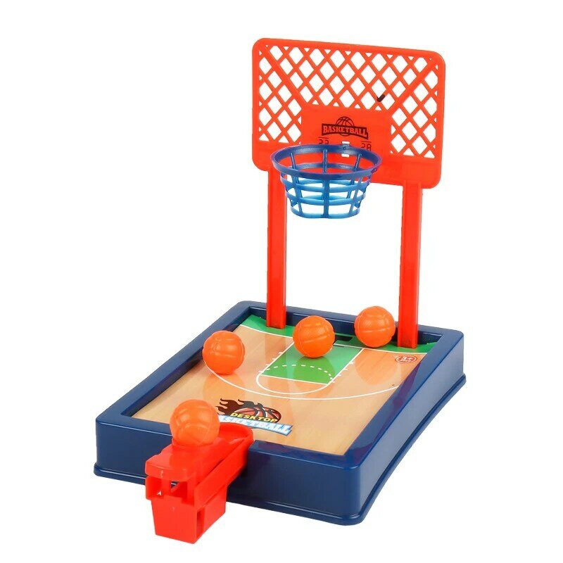 Mini máquina de tiro para niños y adultos, juego de mesa de escritorio fácil de montar, mesa de dedo de baloncesto, juegos deportivos interactivos