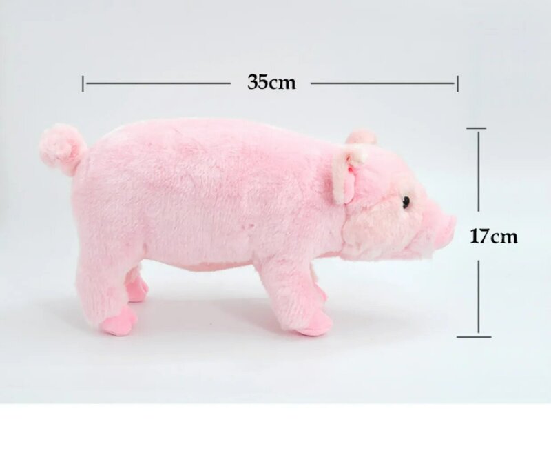 Cochon Rose en Peluche de 35cm, Simulation Haute Fidélité, Jouet Réel, Doux au Beurre, Kawai, Cadeaux