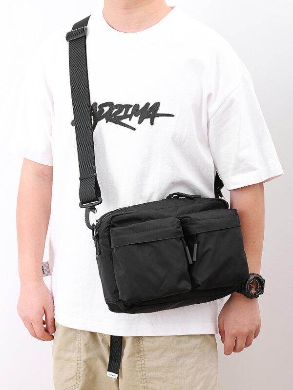 Tas selempang kasual gaya Jepang pria, tahan air tas bahu Fashion tas Messenger tas mewah tas tangan pria tahan lama