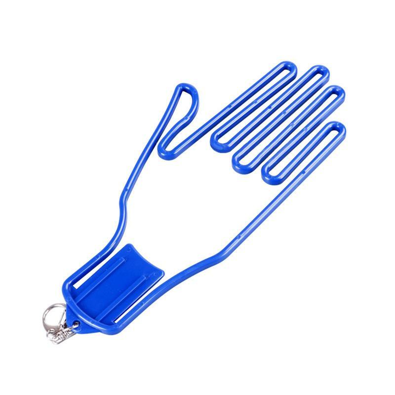 Портативный держатель для перчаток для гольфа, держатель для брелока, стойка для сушилки, растягивающая Спортивная зеркальная перчатка в форме руки для вратаря