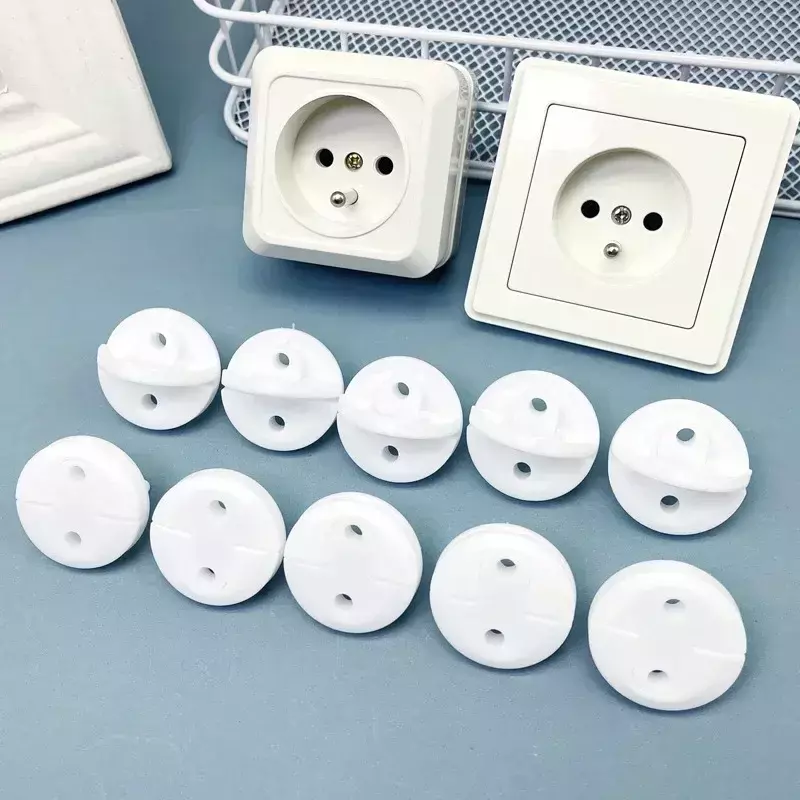 White Electrical Safety Socket Protective Cover Baby Care Safe Guard Protection Children Anti Electric Shock Rotate Protectors