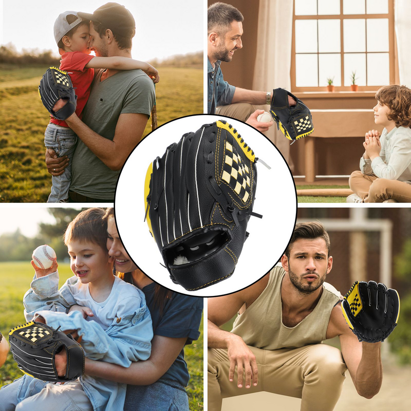 Mitaines de baseball pour enfants, mitaines de protection de softball en PU, gants de sport protecteurs pour enfants