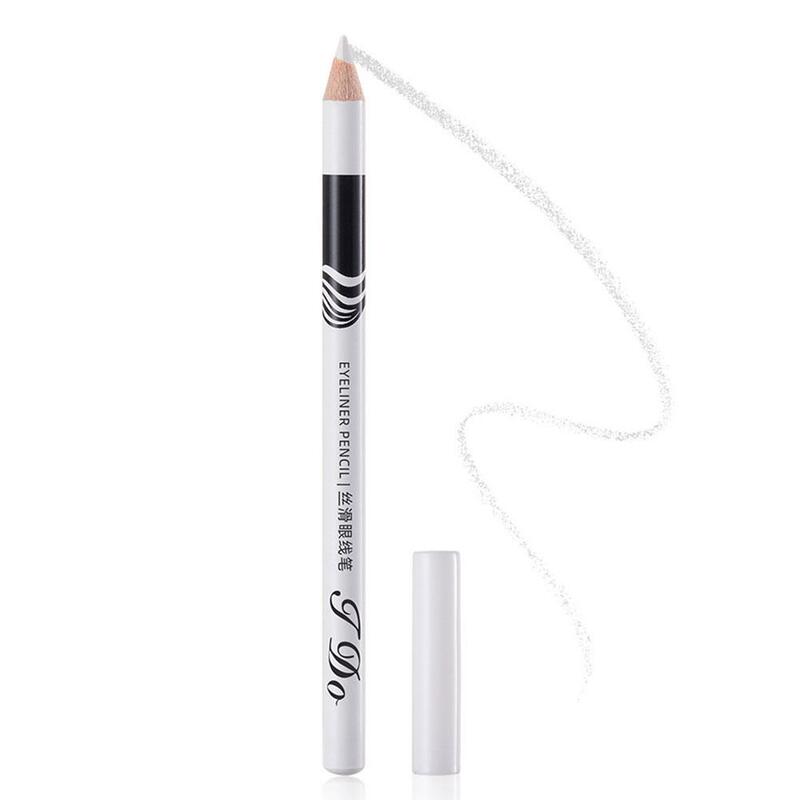Crayon eye-liner blanc pour les yeux, maquillage durable, lisse, résistant à l'eau, facile à appliquer, éclaircissant, R3L8