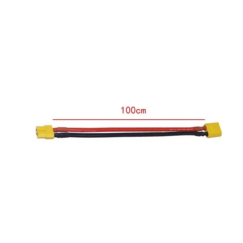 Cable de extensión de enchufe XT60 macho a hembra, Cable de silicona de plomo 14AWG 12AWG, Cable de silicona para Motor de batería RC, 1 ud.