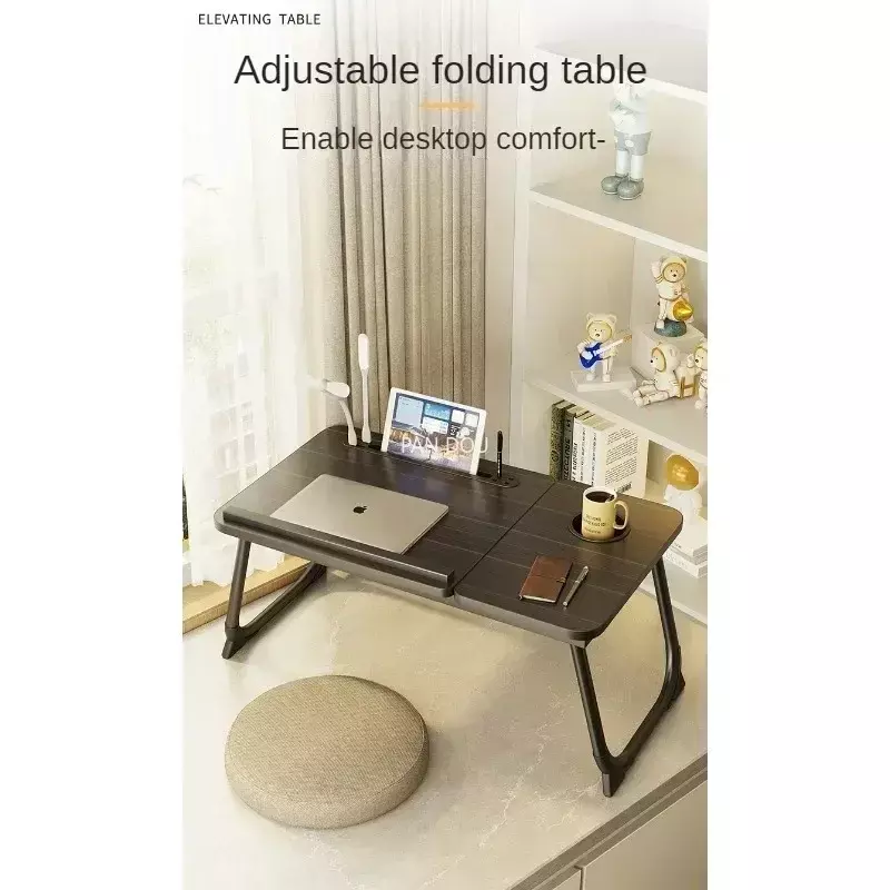 New Folding Laptop Desk for Bed & Sofa Laptop Portable Lap Desk Bed Tray Table Desk for Study and Reading Bed Top Tray Table