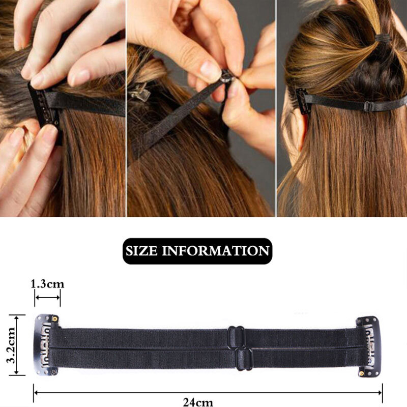 Single/Double Stretching Band For Lift the Eyes and Eyebrows Fox Eyes Magic Elastic Band With BB Clips Adjustable Strap For Hair