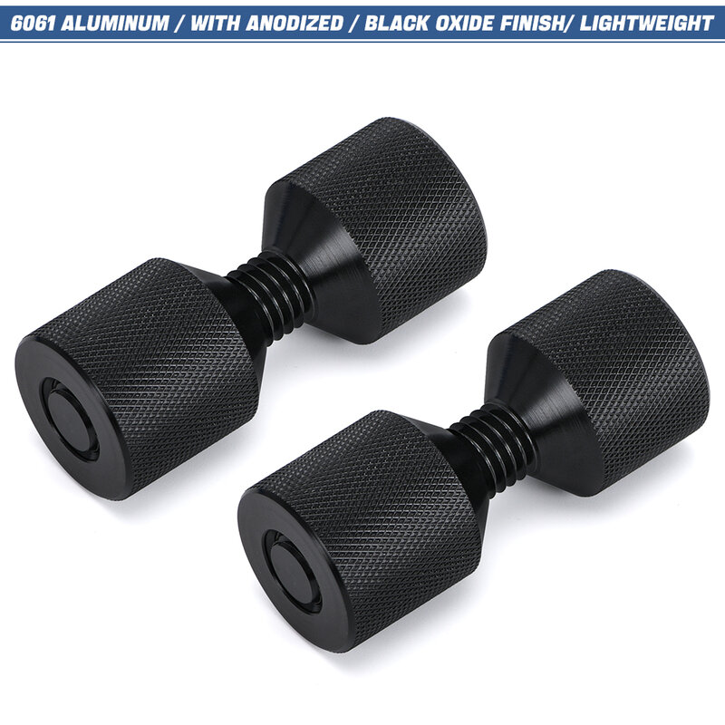 1-1/8" Two Hole Pins Set Handy 6061 Aluminum Construction 2 Hole Flange Alignment Pin Anodized Black Oxide Finish