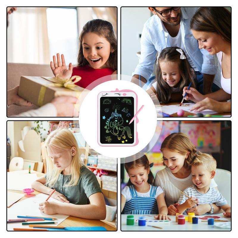LCD Escrita Tablet para Crianças, Placa Doodle, Desenho Pad, Natal, Presente de Aniversário, Criança, 8.5 ", 2, 3, 4, 5, 6, 7